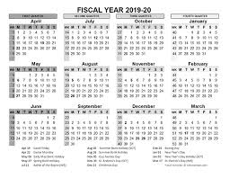 2019 2020 Fiscal Calendar Uk Template Free Printable Templates