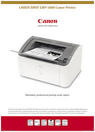 If you use a mac ®, or have certain pixma ts, tr or canoscan models, drivers aren't available because they use airprint technology for printing / scanning. Laser Shot Lbp 3000 Laser Printer Manualzz