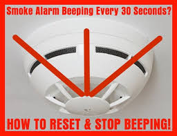 smoke detector beeping chirping 30