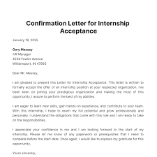 free internship acceptance letter