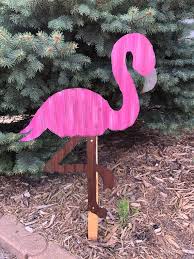 Corrugated Tin Flamingo Flamingo