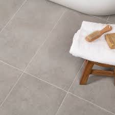 blend light grey wall and floor tiles