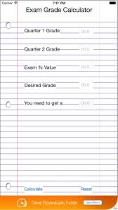 exam grade calculator by tipptech llc