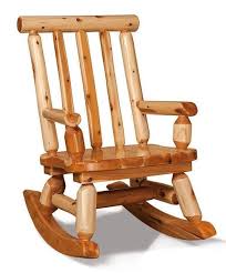 Rustic Log Rocking Chair From