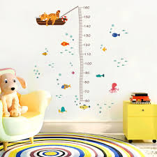 Us 1 06 11 Off Heart Grow Up Height Measurement Wall Sticker Love Growth Chart Kid Room Decal In Wall Stickers From Home Garden On Aliexpress