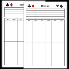 basic large size bridge score pads 2 pk