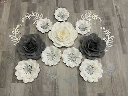 nursery decor paper flowers handmade