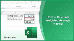 how to calculate weighted average in excel