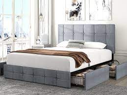 Amolife Queen Size Platform Bed Frame