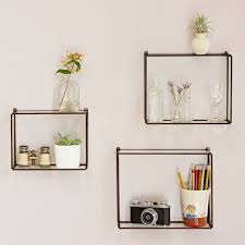 Hanging Glass Wall Shelf Box Shelves