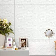 300x600mm White Textured Ceramic Living