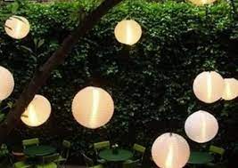 Japanese Lanterns Backyard Lighting