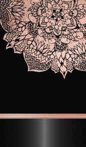 Black And Rose Gold Phone Wallpapers ...