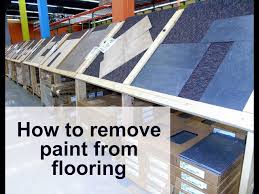 remove paint from luxury vinyl flooring