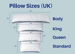 pillow sizes dimensions guide uk