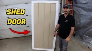 how to build an inexpensive shed door