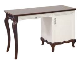 Antique kneehole desks, french art deco desk in calamander. Casa Padrino Luxury Art Deco Desk With Door And Drawer Dark Brown White 136 3 X 48 X H 78 2 Cm Office Furniture
