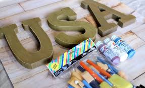 Diy Usa Letter Wall Decor The Frugal
