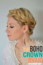 Easy crown braid / plait ★ 3. The Boho Crown Braid Tutorial Little Miss Momma