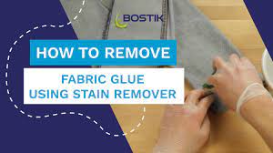 how to remove fabric glue using stain