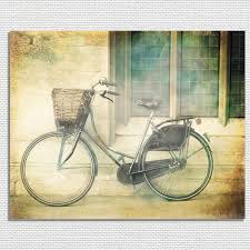 Vintage Bicycle Wrapped Canvas Wall Art