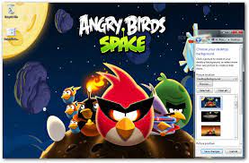 Download Angry Birds Space Windows 7 Theme 1.00