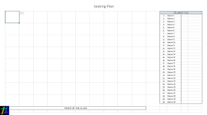 Excel At Seating Plans Tekhnologic