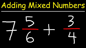 adding mixed numbers with fractions