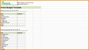 Simple Monthly Budget Template Printable Free Wordxcelasy