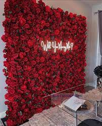 Impassioned Red Rose Flower Wall Panels