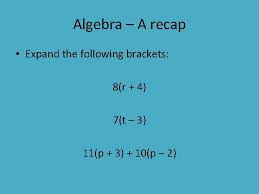 Simplifying Algebraic Expressions