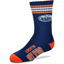 With edmonton being the leading source of canada's oil industry, oilers is a very fitting nickname for its hockey team. Edmonton Oilers Socks Oilers High Crew Ankle Socks Shop Nhl Com