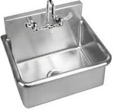 stainless steel wall hung wash up sink