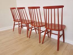 vine red wooden dining chairs from