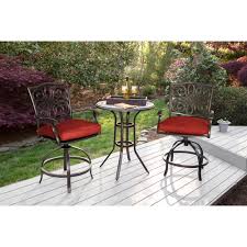 set of 6 seat cushions in red for