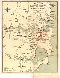 M2148 Railways And Tramways Map Of Sydney And Environs Nsw