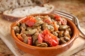 fava beans with tomatoes easy italian