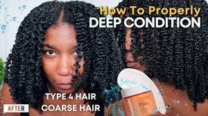 deep condition dry co natural hair