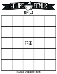 Free Bingo Card Template Large Printable Blank Cards Word Generator