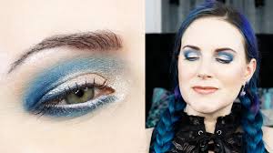 cozzette blue eyeshadow tutorial for