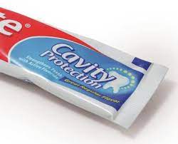 colored stripes on toothpaste packaging