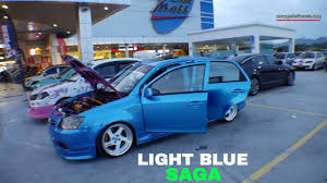 proton saga blm modified light blue and