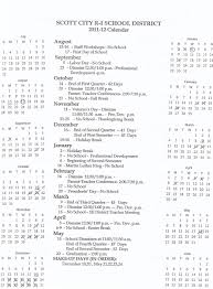 Scott City R 1 Schools Yearly Calendar
