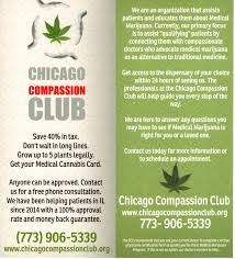 Live in illinois and need to an mmj card to buy your medical weed, then this guide is for you: Chicago Compassion Club Home Facebook