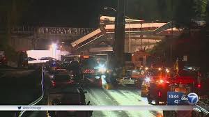 Amtrak Derailment Train Car Dangles Over Interstate At Least 3 Dead