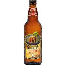 There's no alcohol in them. Cronins Alcohol Free Cider 330ml Castle Off Licence
