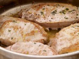 pan roasted pork chops with ered