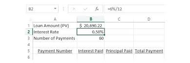 Principal And Interest Calculator Spreadsheet Setting Up Your