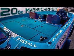 b boat carpet install tutorial on