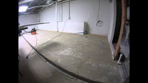 how to clean basement floor step by